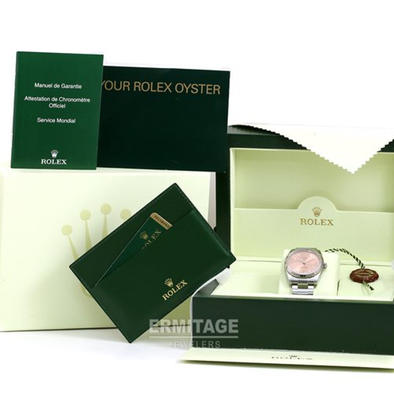 Sell Rolex Air King 114234 Steel with 18 kt White Gold Bezel